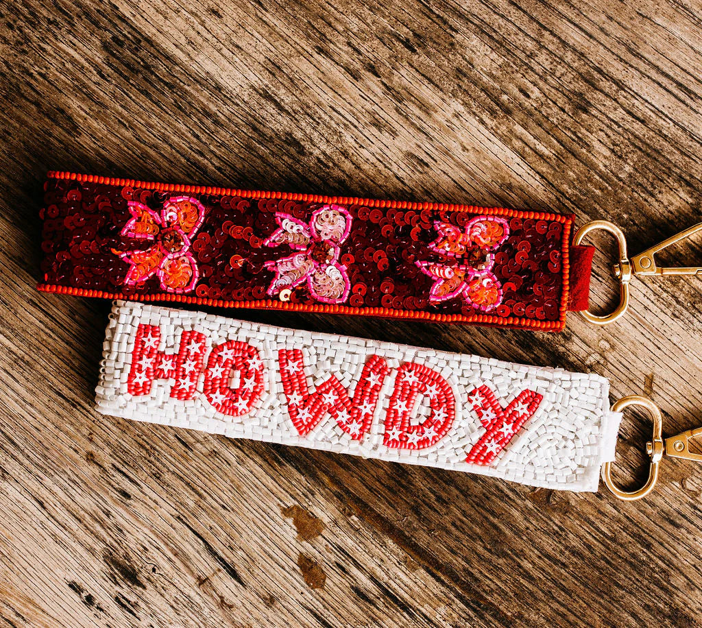 Bow Beaded Keychain