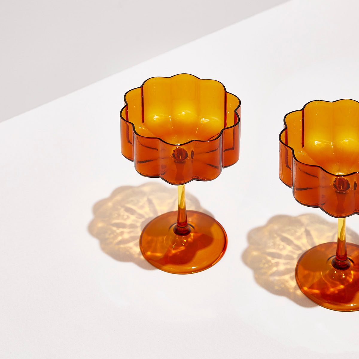Fazeek Wave Coupe Set Of 2 | Amber