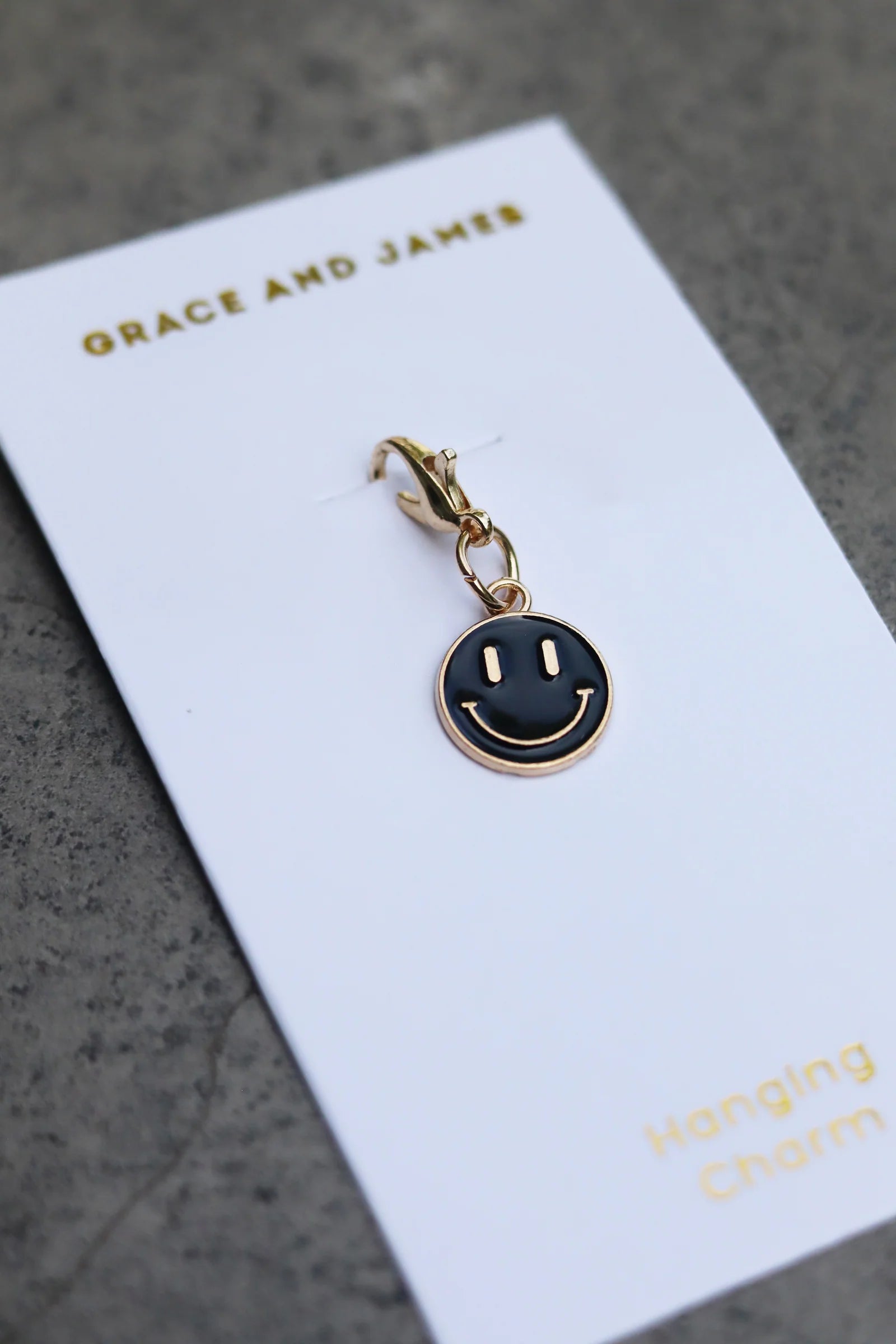 Grace & James Smiley Face Charm