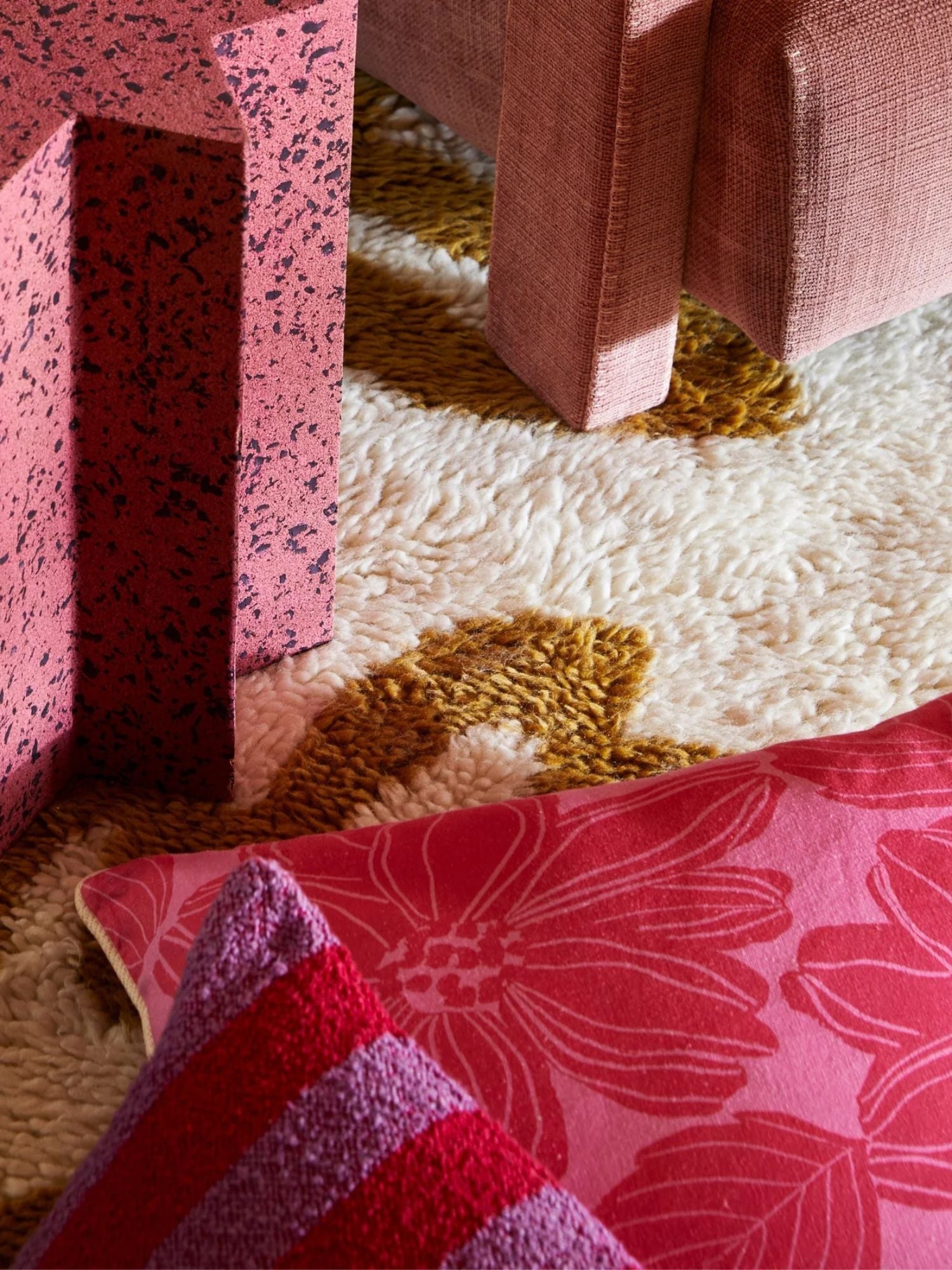 Bonnie & Neil - Pink Floral Cushion | Margot Rose
