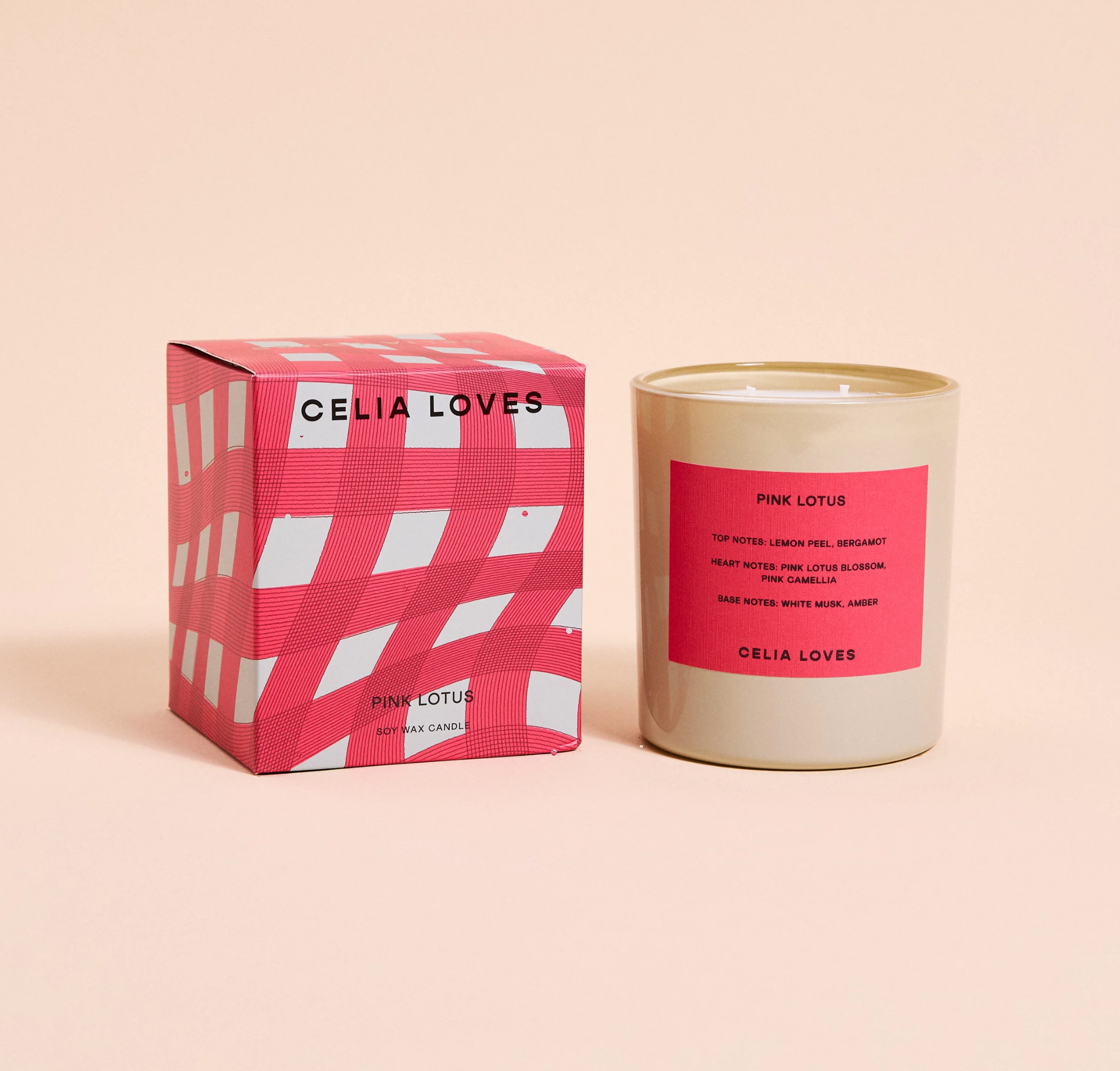 Celia Loves | Pink Lotus Candle