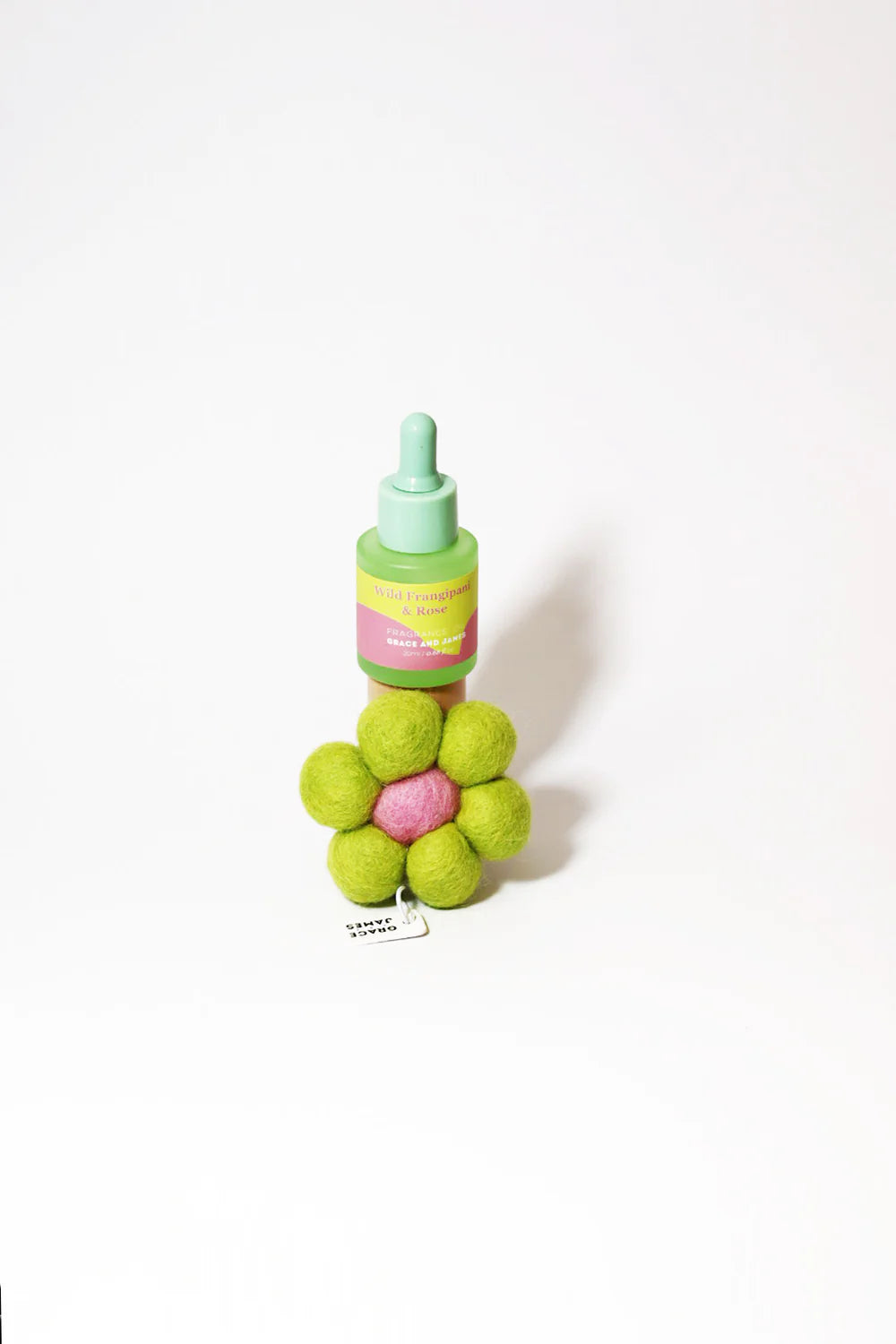 Grace & James Bloom Collection Felt Air Freshener  | Wild Frangipani & Rose