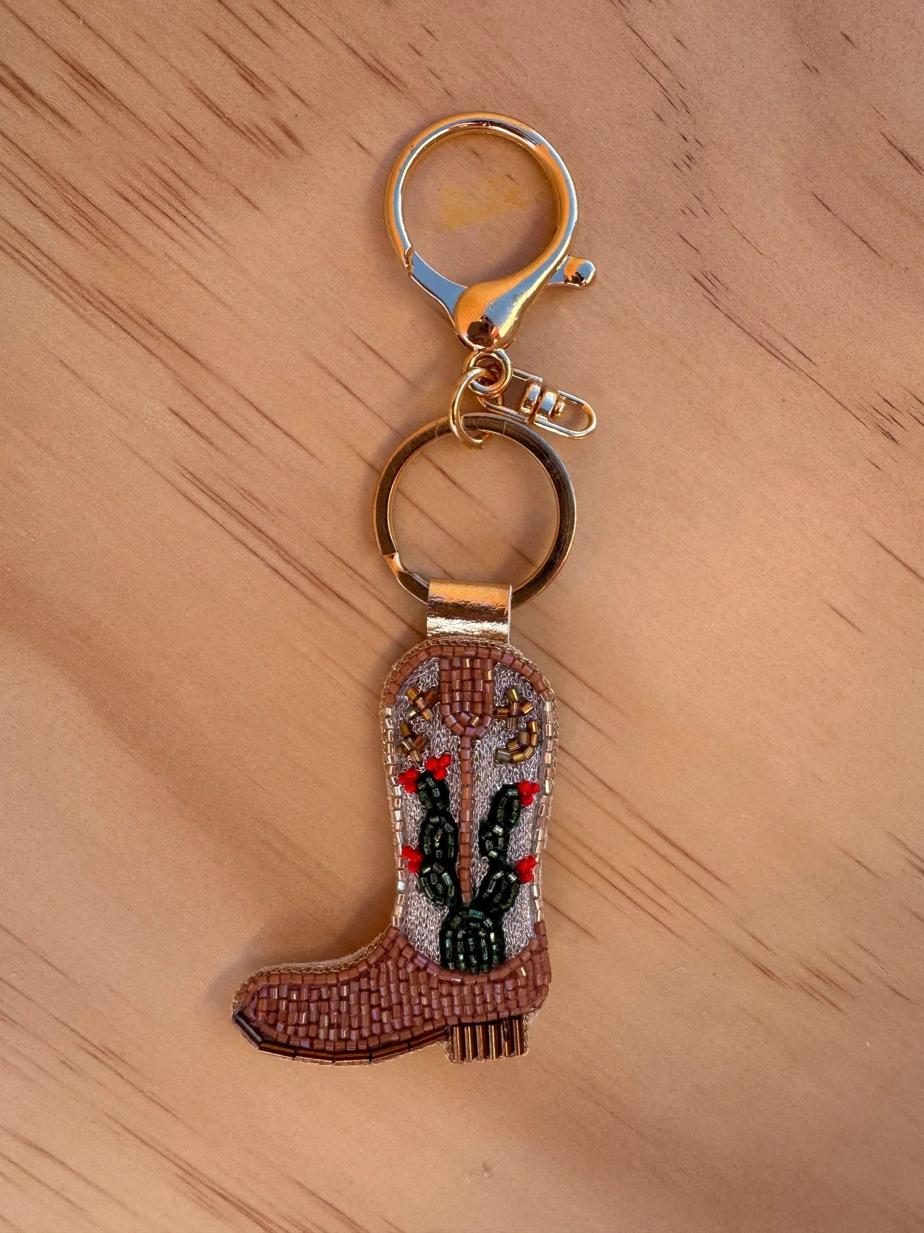 Catus Cowboy Boot Keychain
