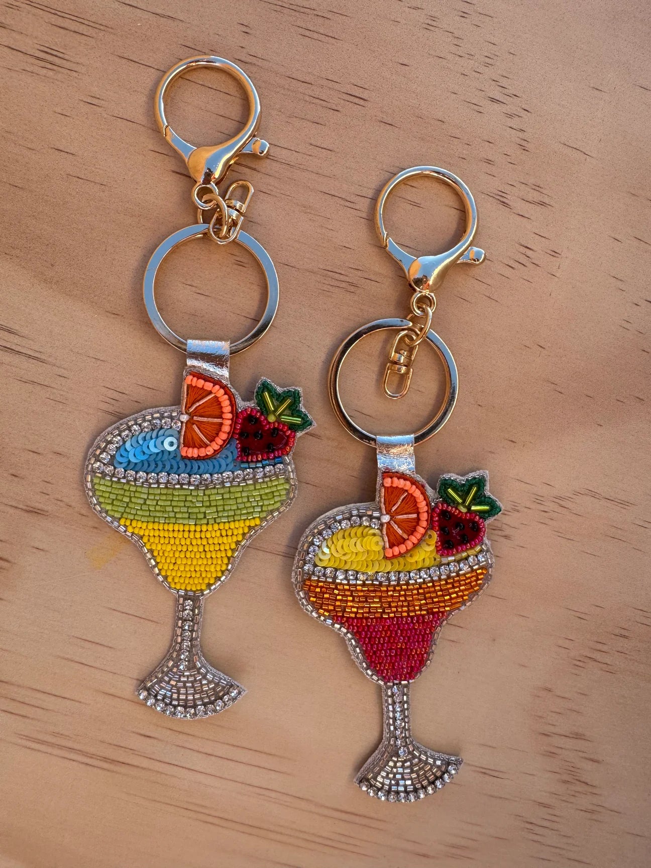 Cocktail Beaded Keychain | Daquiri