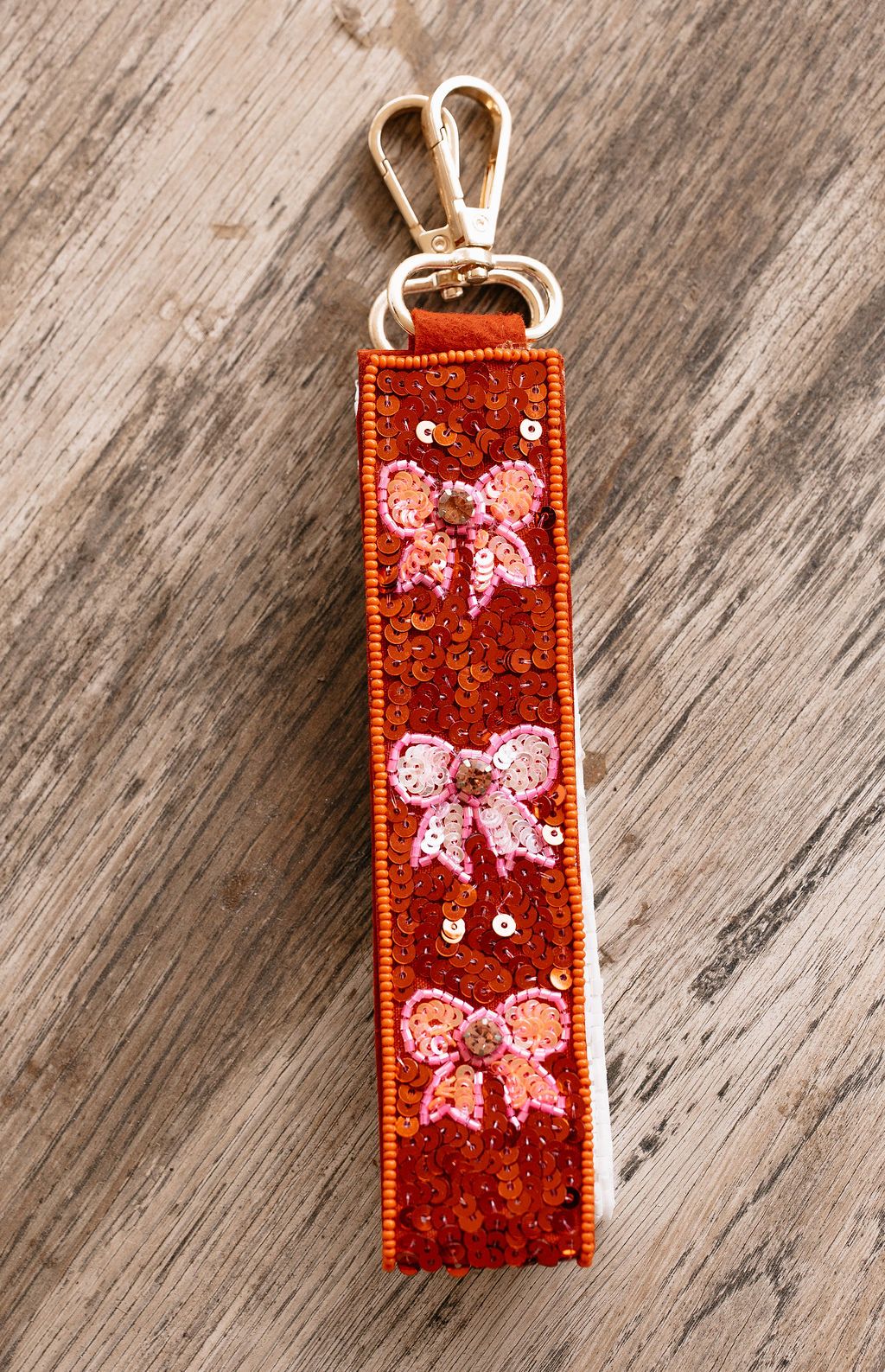 Bow Beaded Keychain
