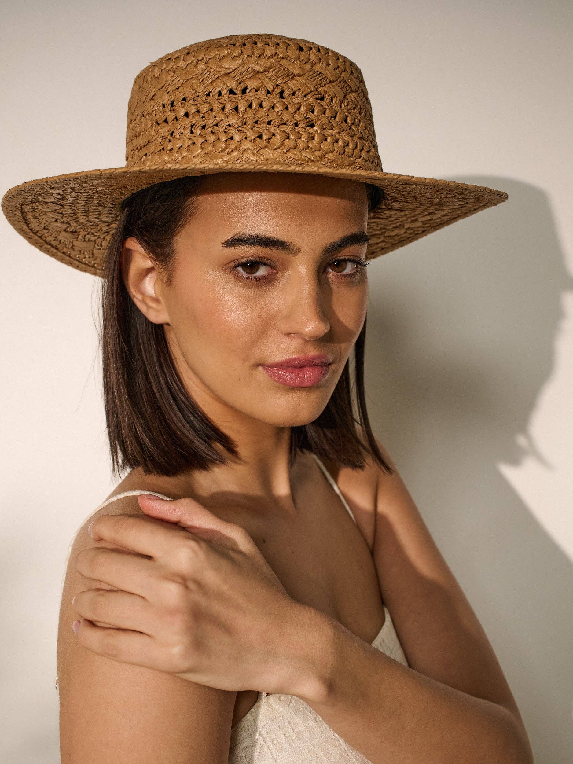 Joyce Straw Hat in Tan