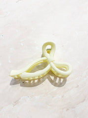 Romy Matte Bow Claw Clips | Beige