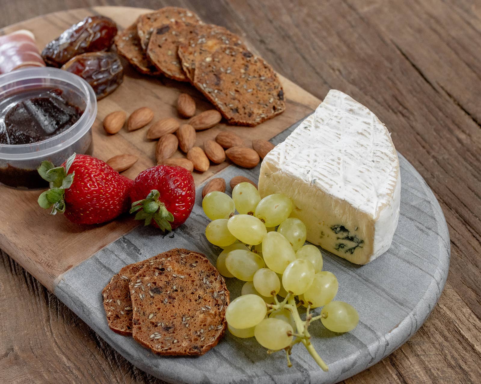 Grey Marble Timber Cheese Board