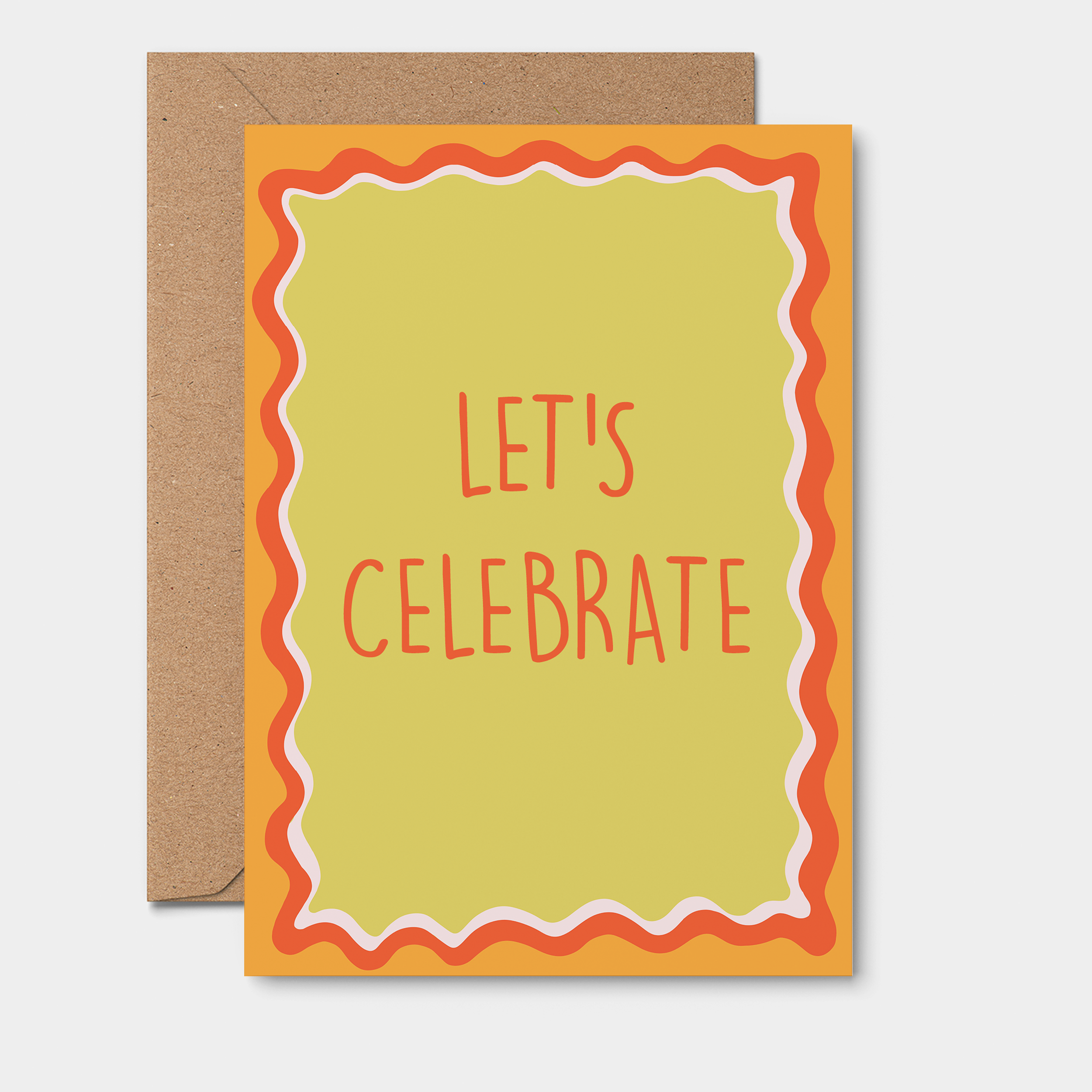 Let's Celebrate Greeting Card | Lemon Squiggle