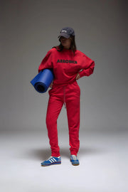 Aerobics Trackpant | Tulip Red