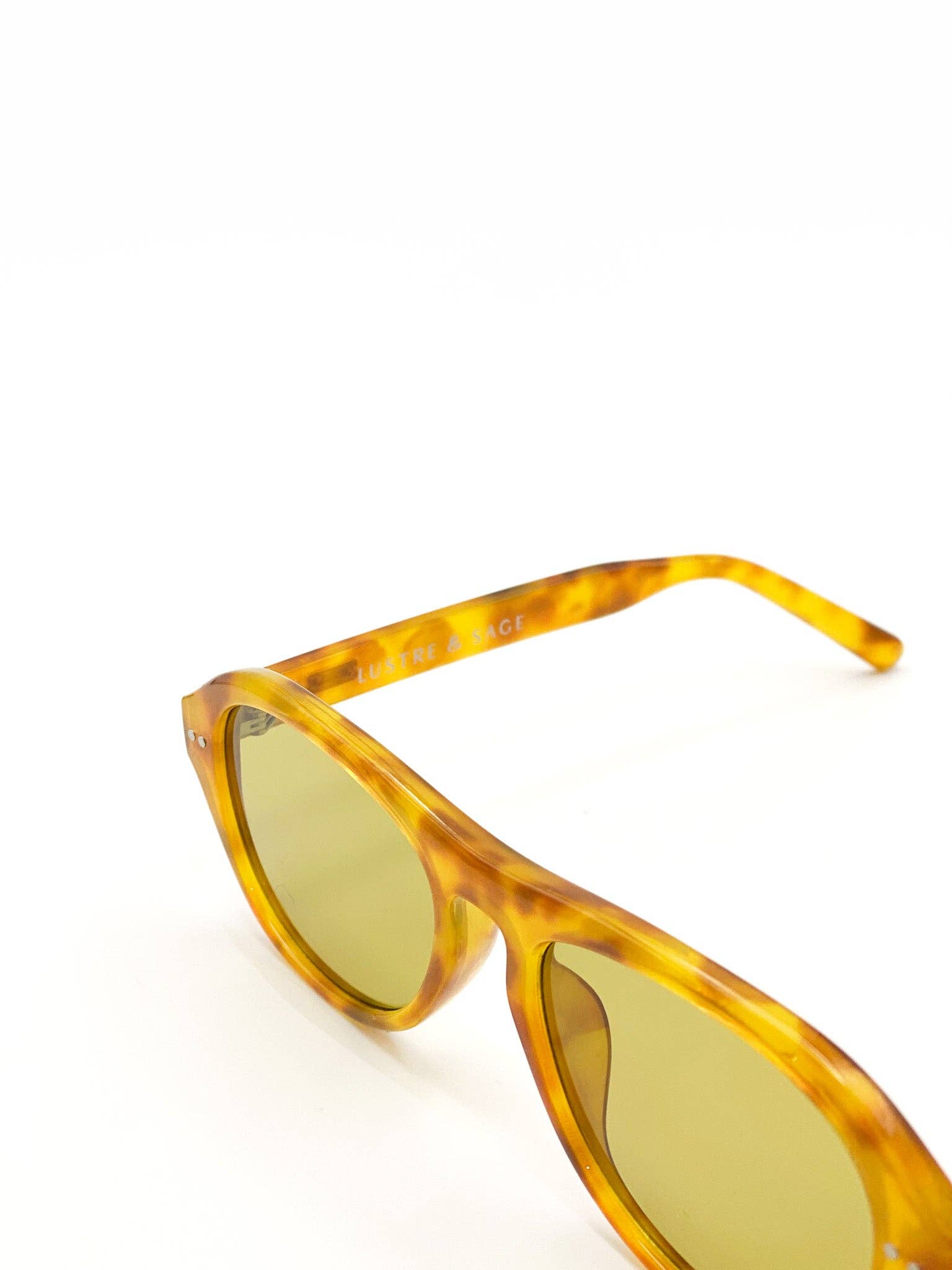 L&S Blanc Round Frame Sunglasses in Vintage Tort