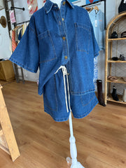 By Frankie Elodie Shorts | Dark Denim