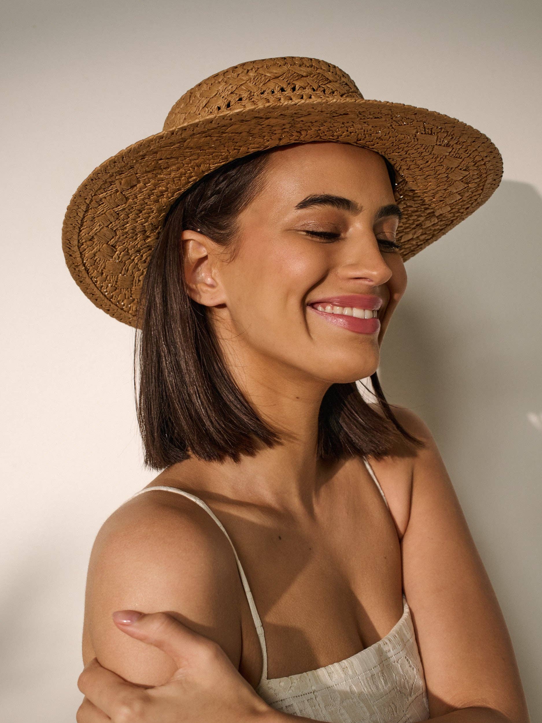 Joyce Straw Hat in Tan