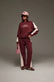 Araminta James Saint Germain Knit Sweatshirt | Red Wine