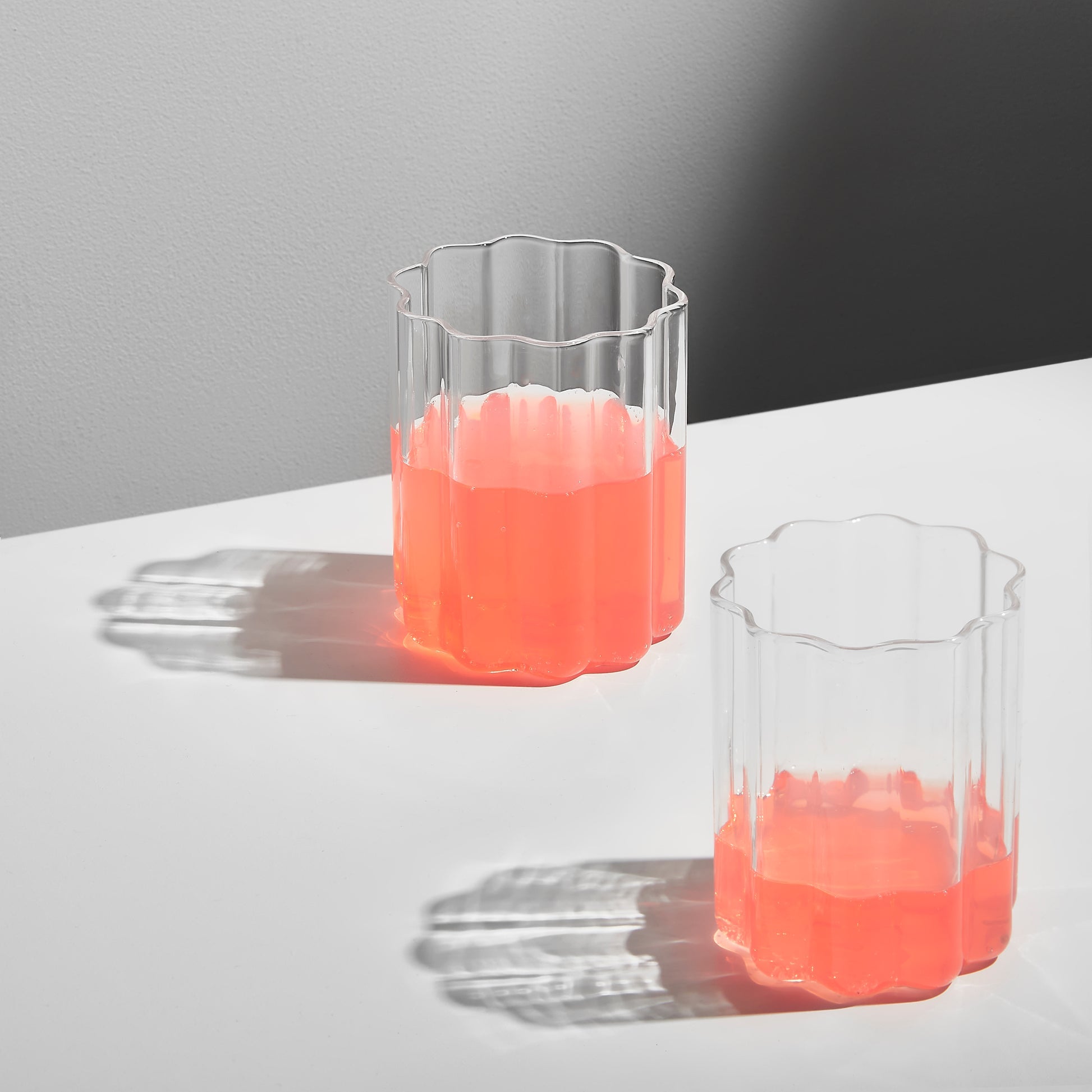 Fazeek Wave Glass Set Of 2 | Clear