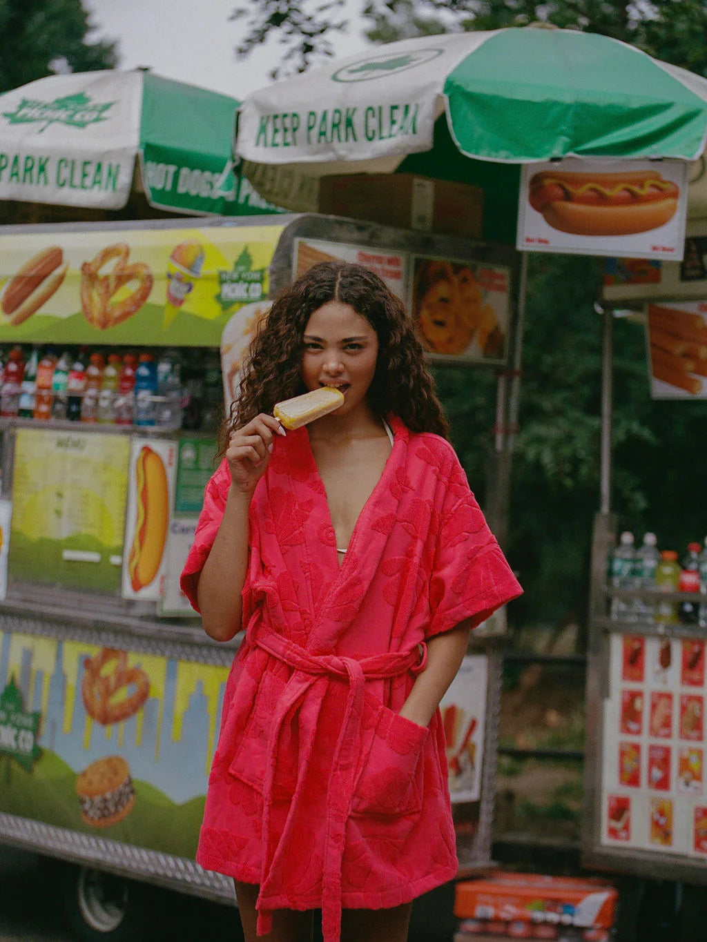 K-JULIET | Watermelon Cotton Beach & Bathrobe