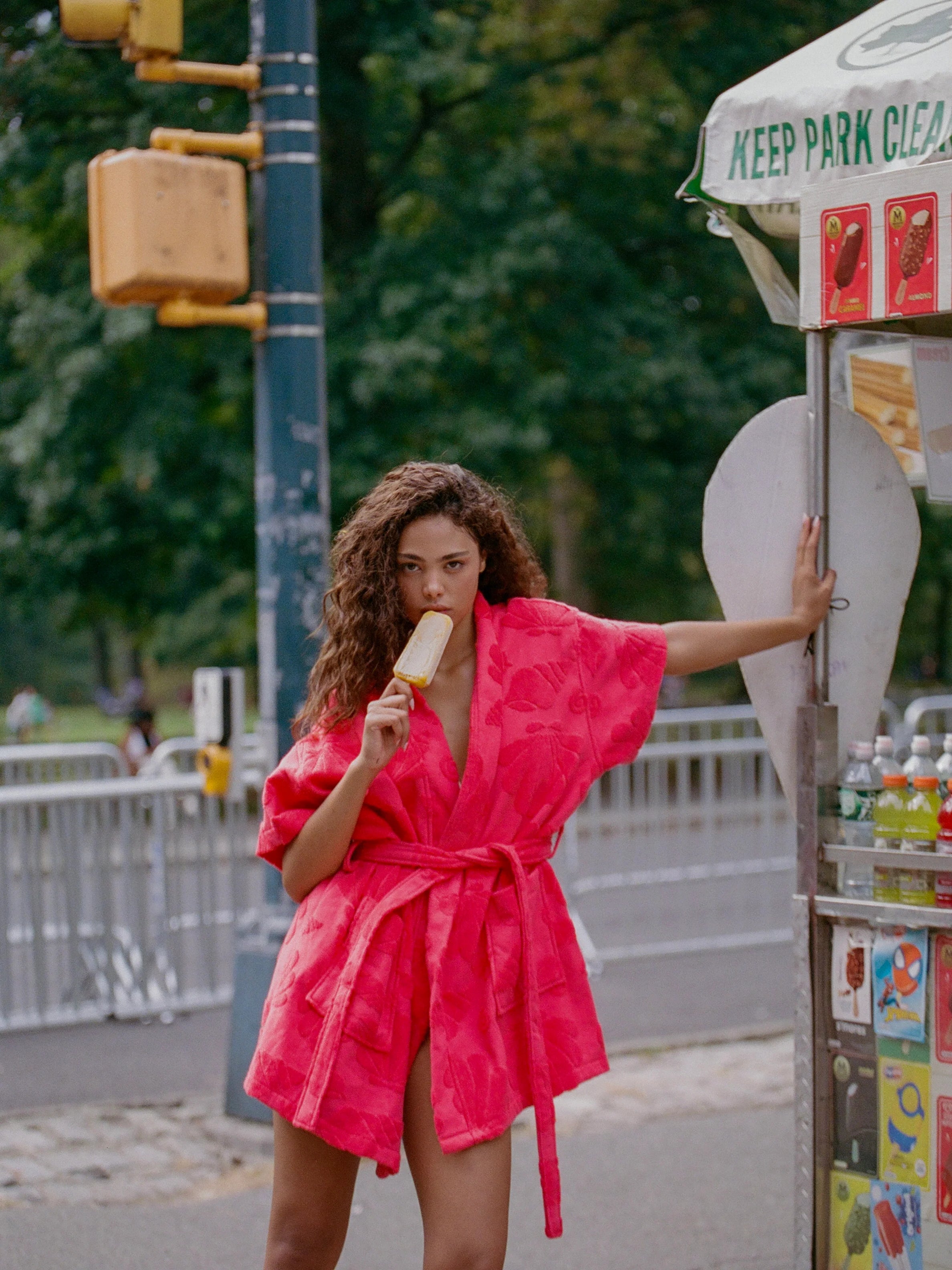 K-JULIET | Watermelon Cotton Beach & Bathrobe