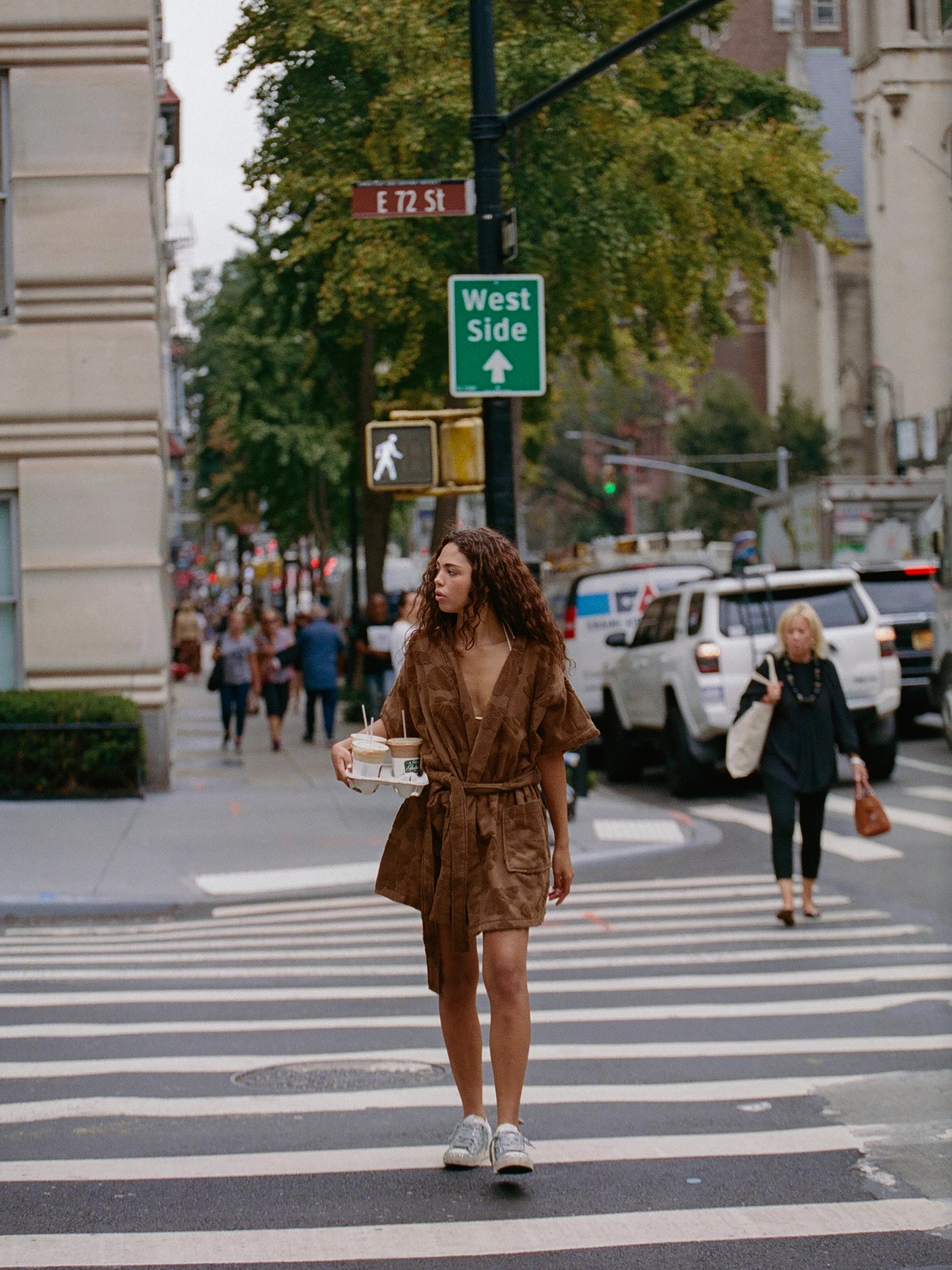 Brown Cotton Beach & Bathrobe