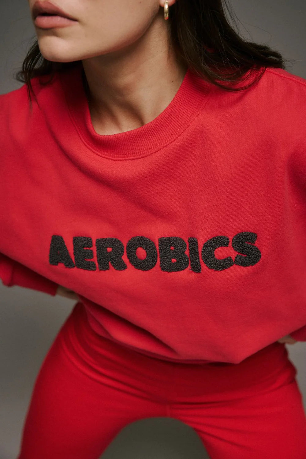 Aerobics Sweatshirt | Tulip Red