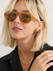 L&S Blanc Round Frame Sunglasses - Tort