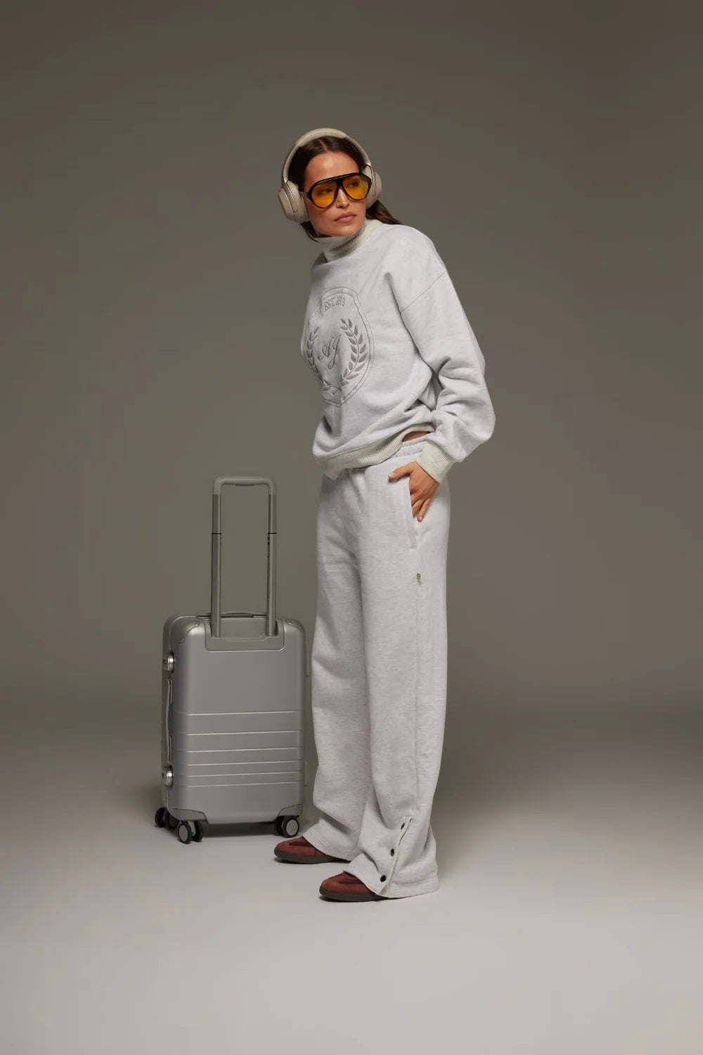 Araminta James - Snap Hem Trackpant | Cloud