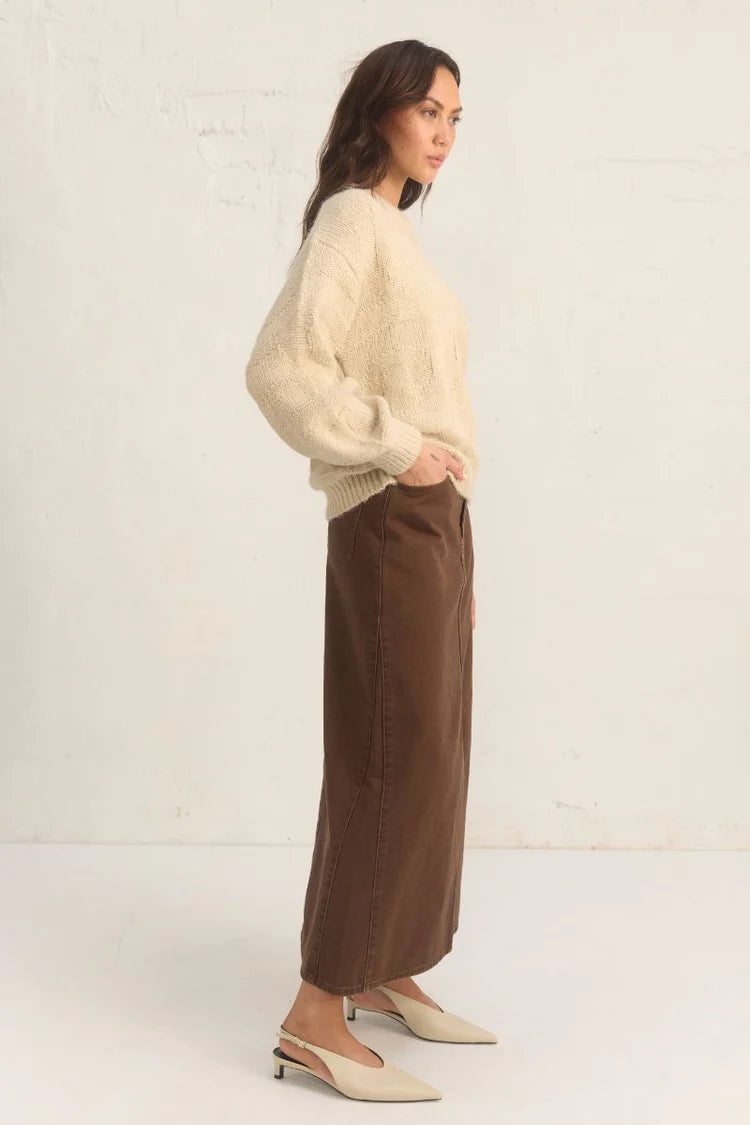 Mon Renn - Heritage Knit Jumper | Cream