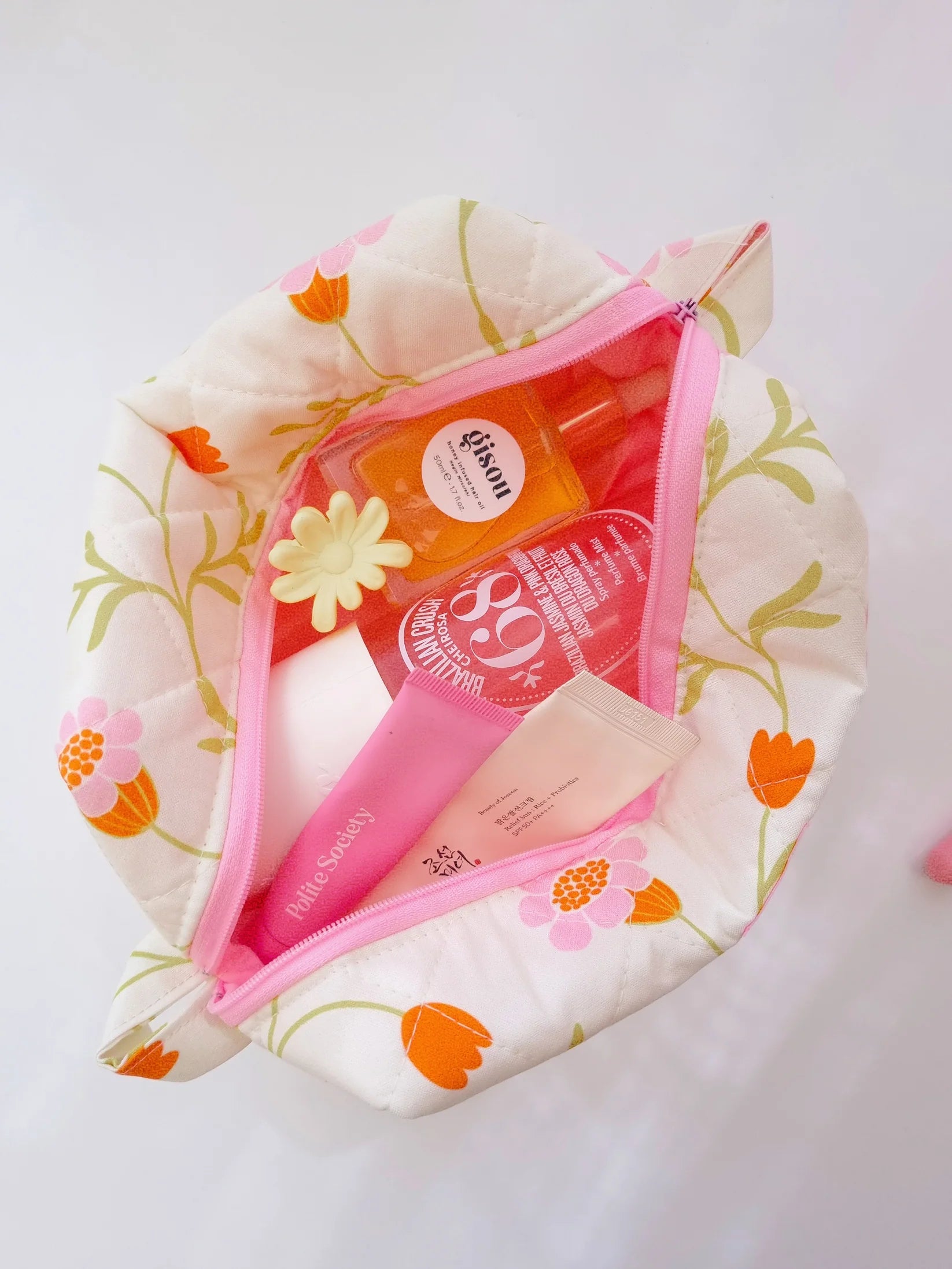 Quilted Makeup Bag | Willow Floral