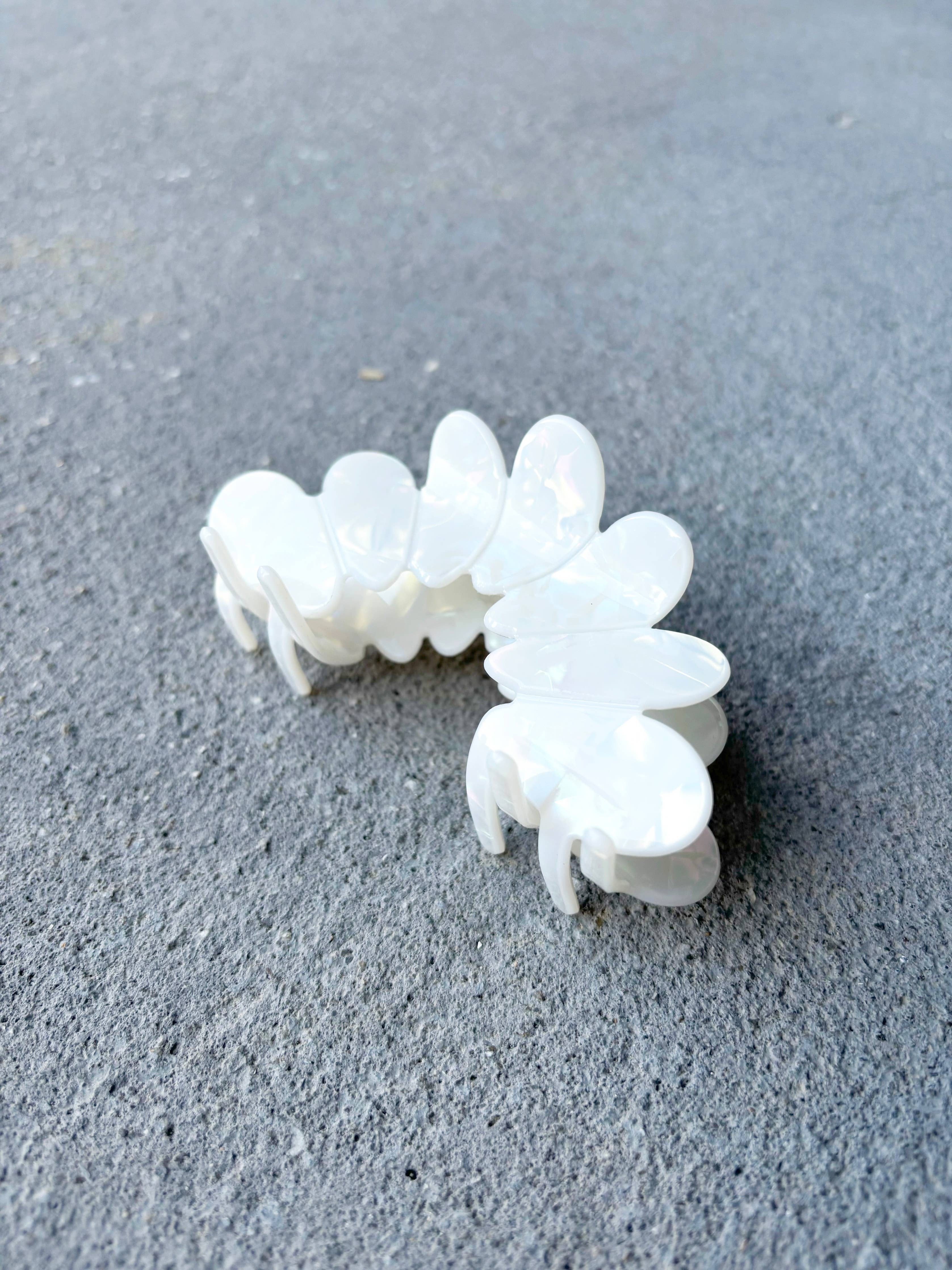 Bubble Hair Claw Clips | Ivory