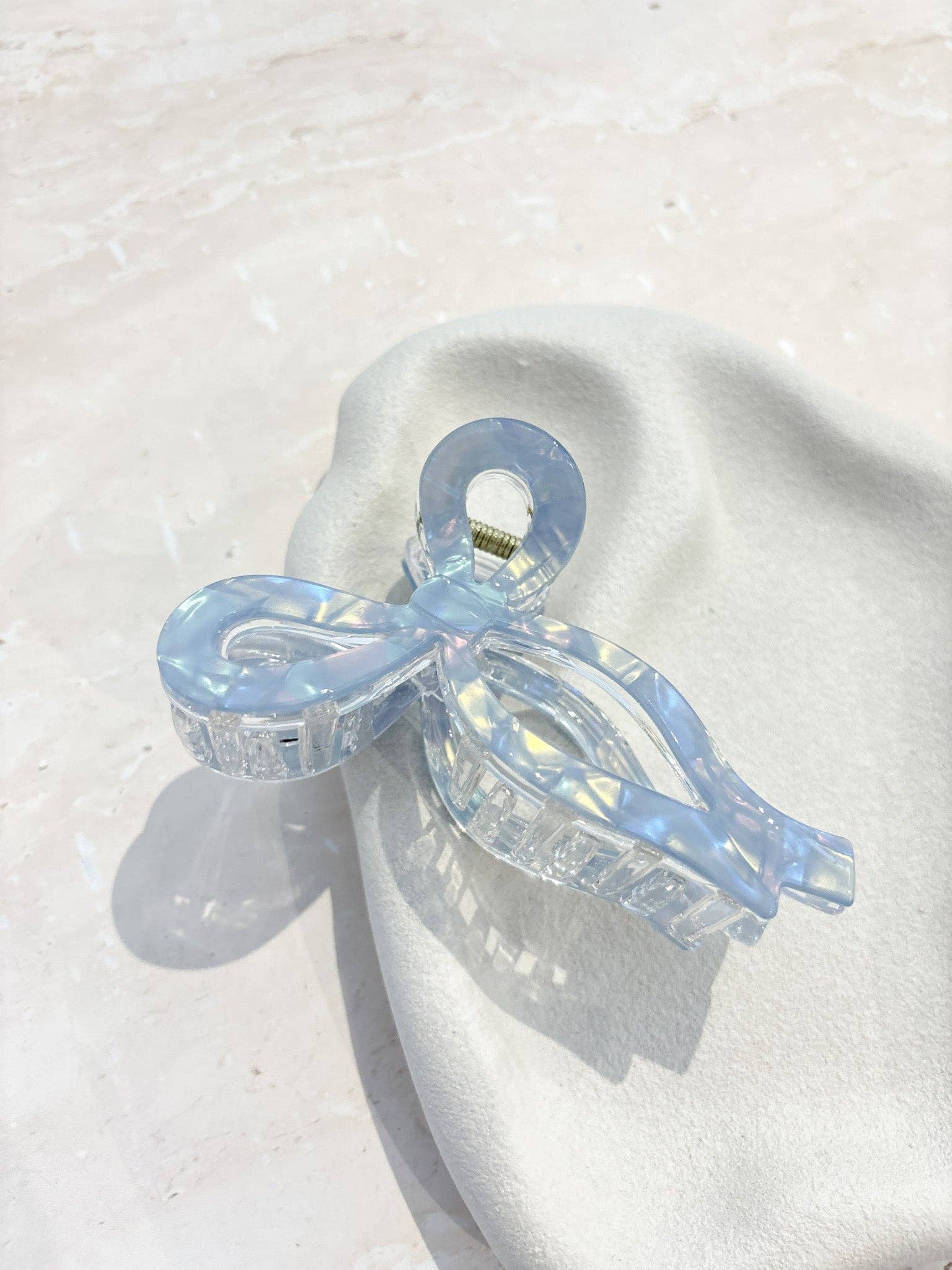 Honey Bow Acrylic Claw Clips | Blue