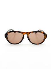 L&S Blanc Round Frame Sunglasses in Dark Tort