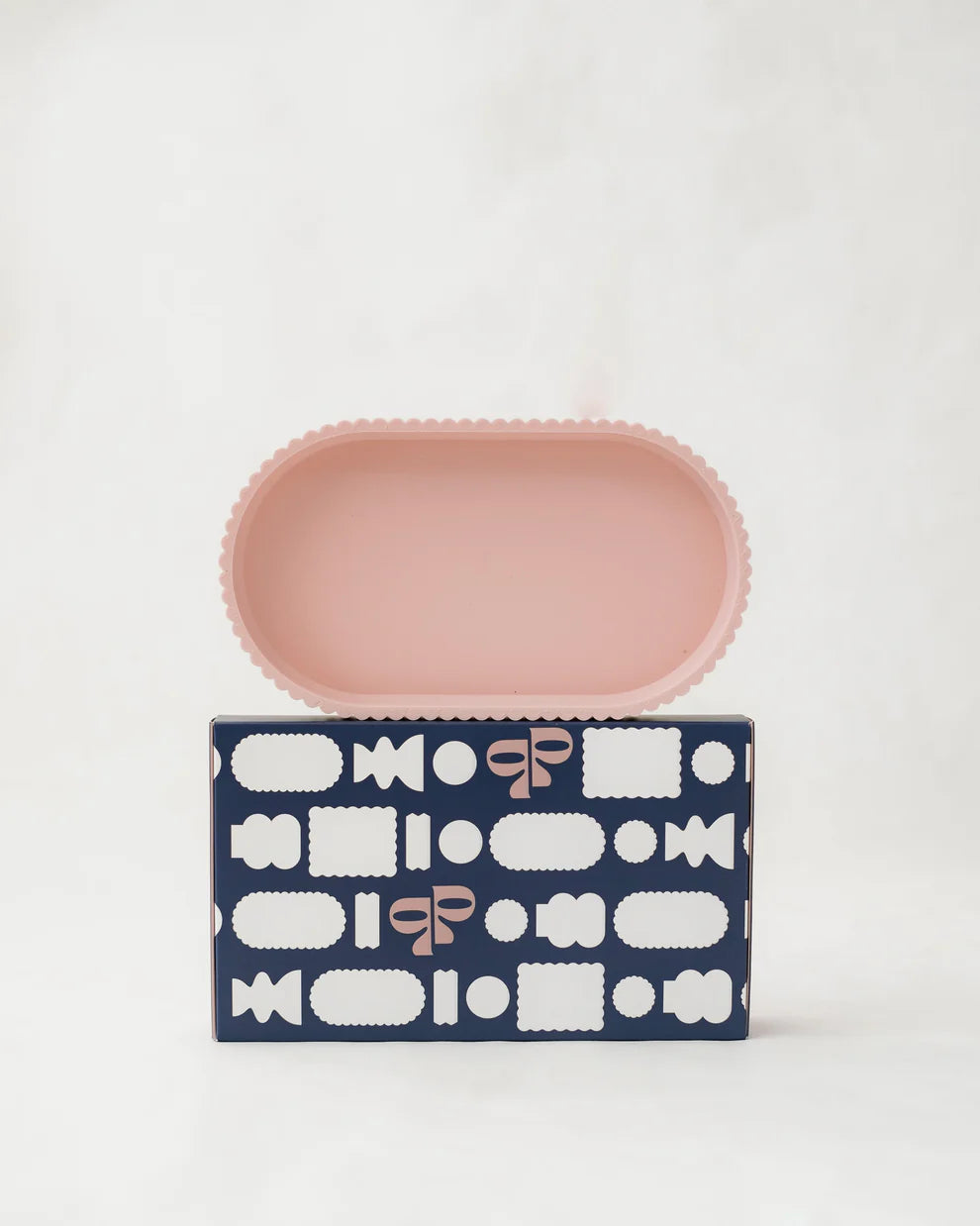 Small Scalloped Trinket Tray | Dusky Pink