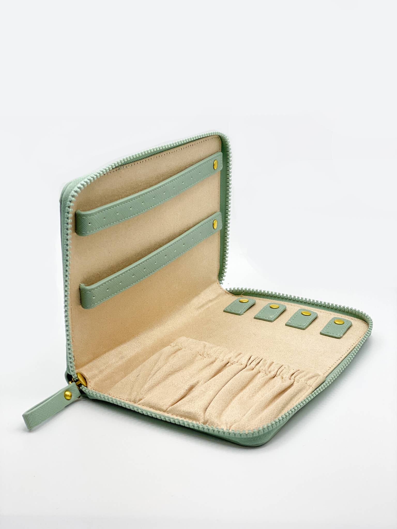 Lustre & Sage Jewellery Travel Case in Sage