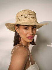 Joyce Straw Hat in Beige