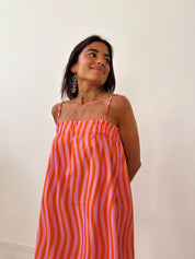 Sira dress | Pink Stripes