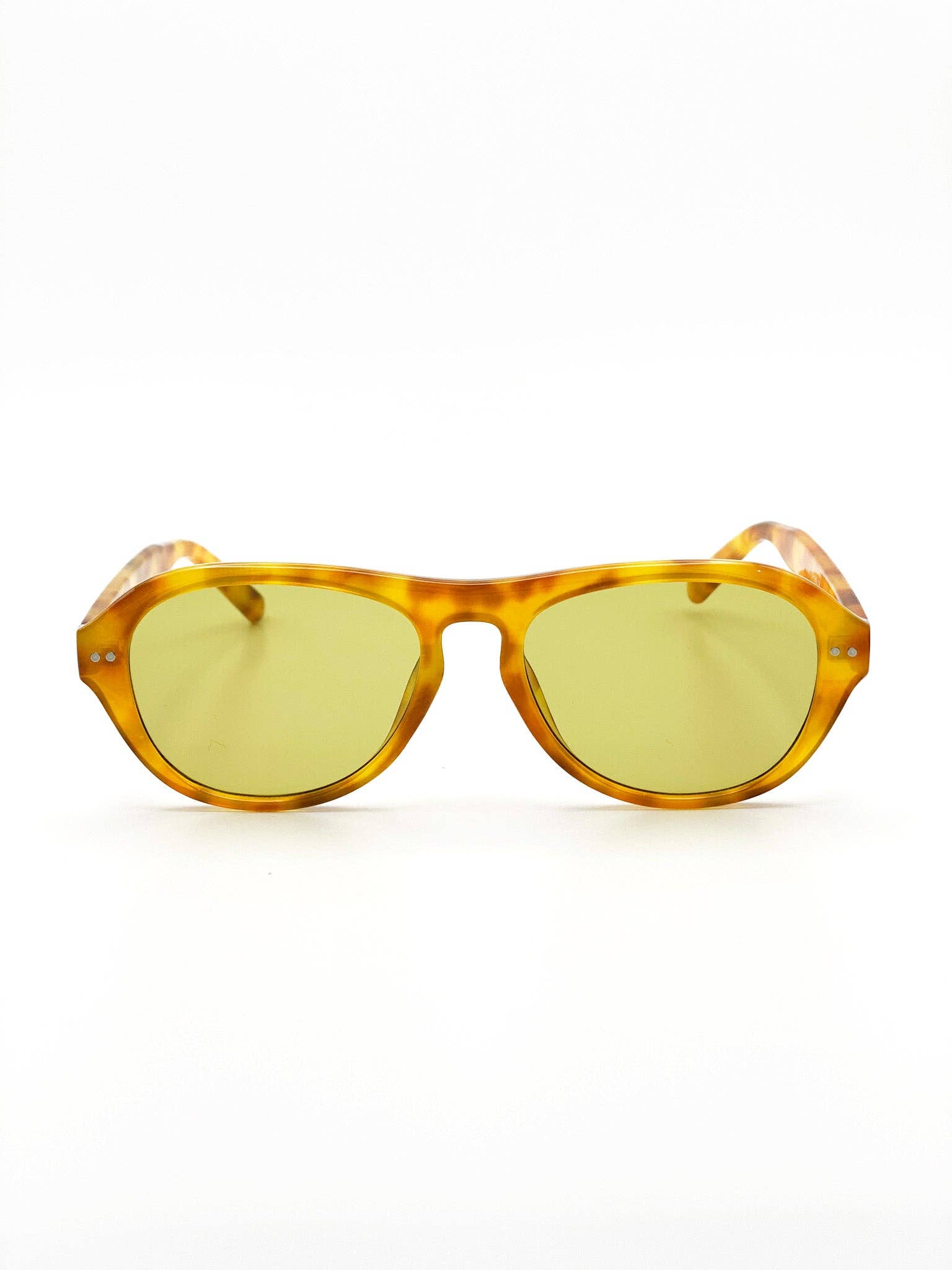 L&S Blanc Round Frame Sunglasses in Vintage Tort