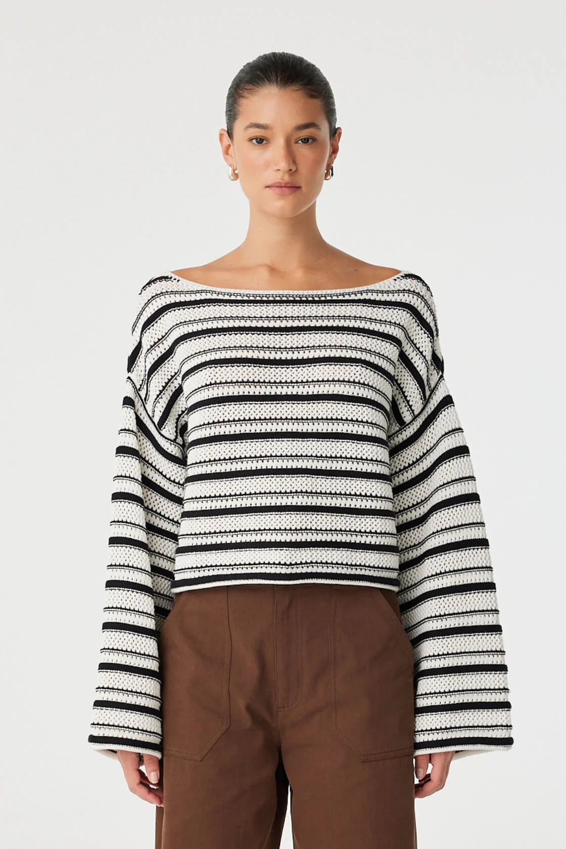 Maisie Sweater | Cream & Black
