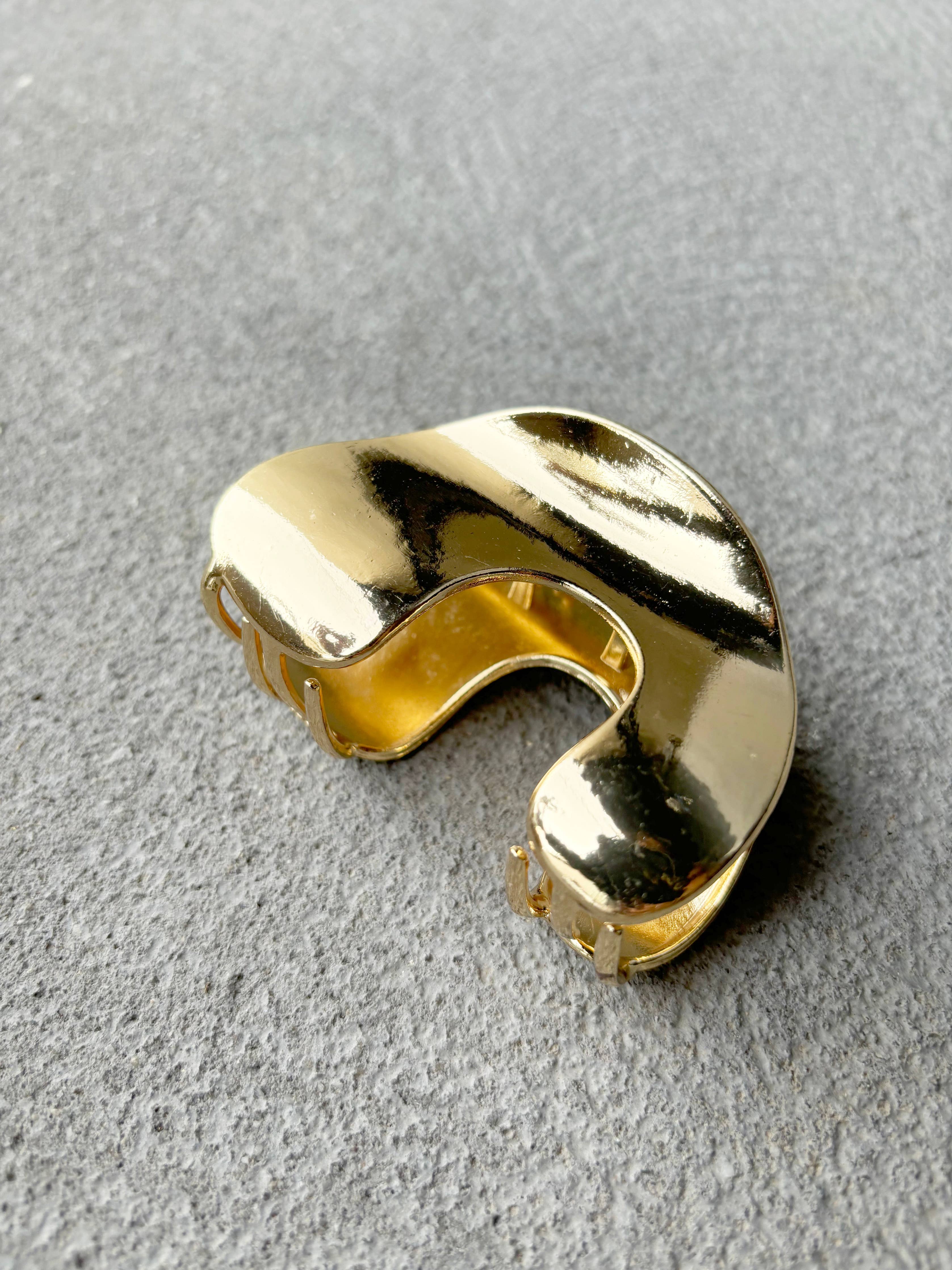 Colette Metal Hair Claw Clips | Silver