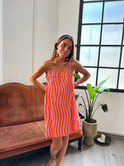 Sira dress | Pink Stripes