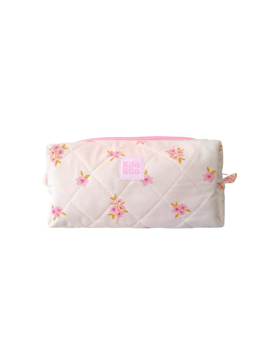 Quilted Makeup Bag | Cherry Blossom