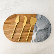 Grey Marble Timber Cheese Board