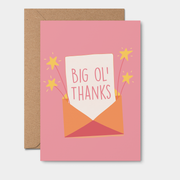 Big Ol' Thanks Greeting Card | Envelope