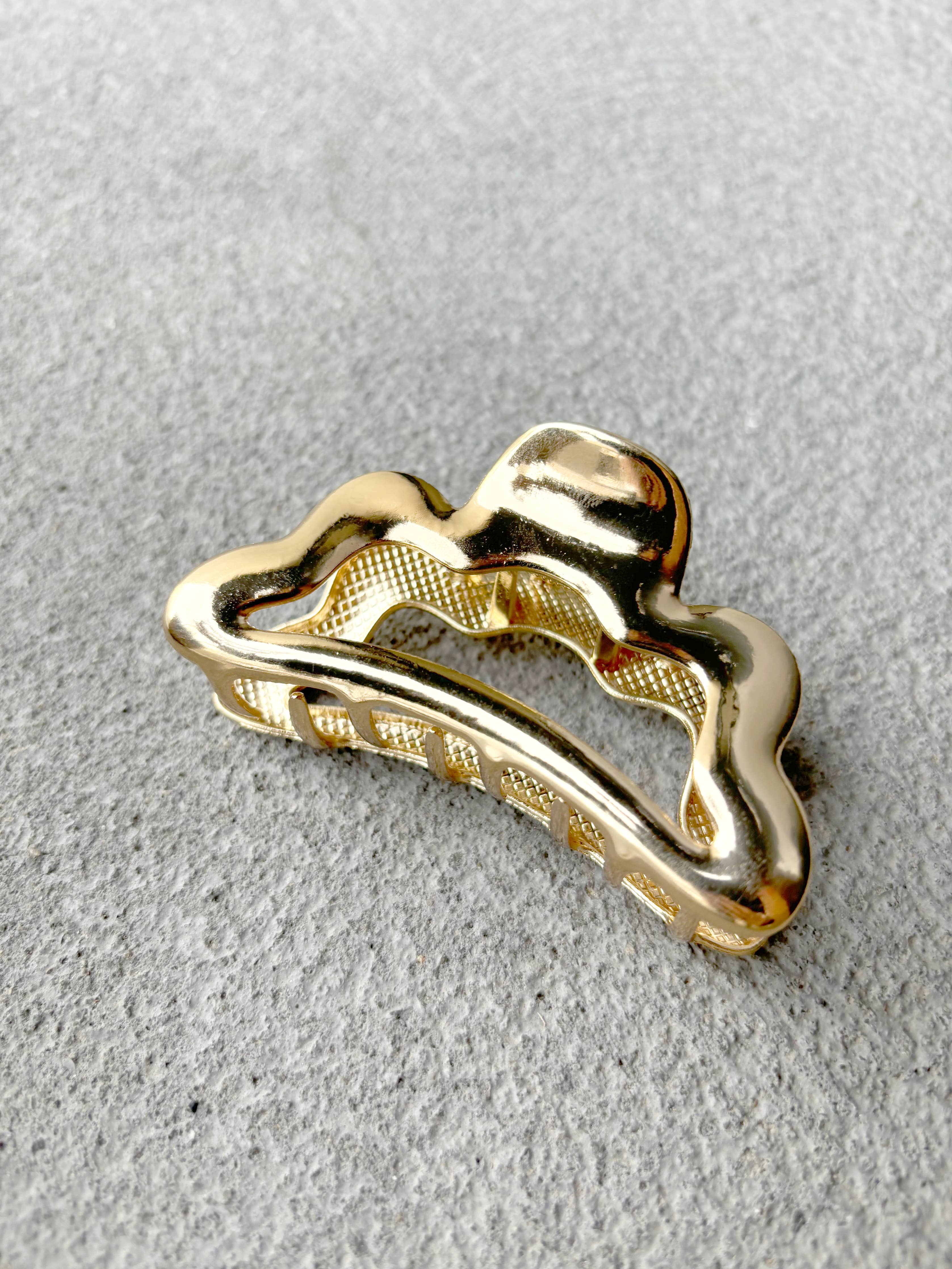 Liana Metal Hair Claw Clips | Gold