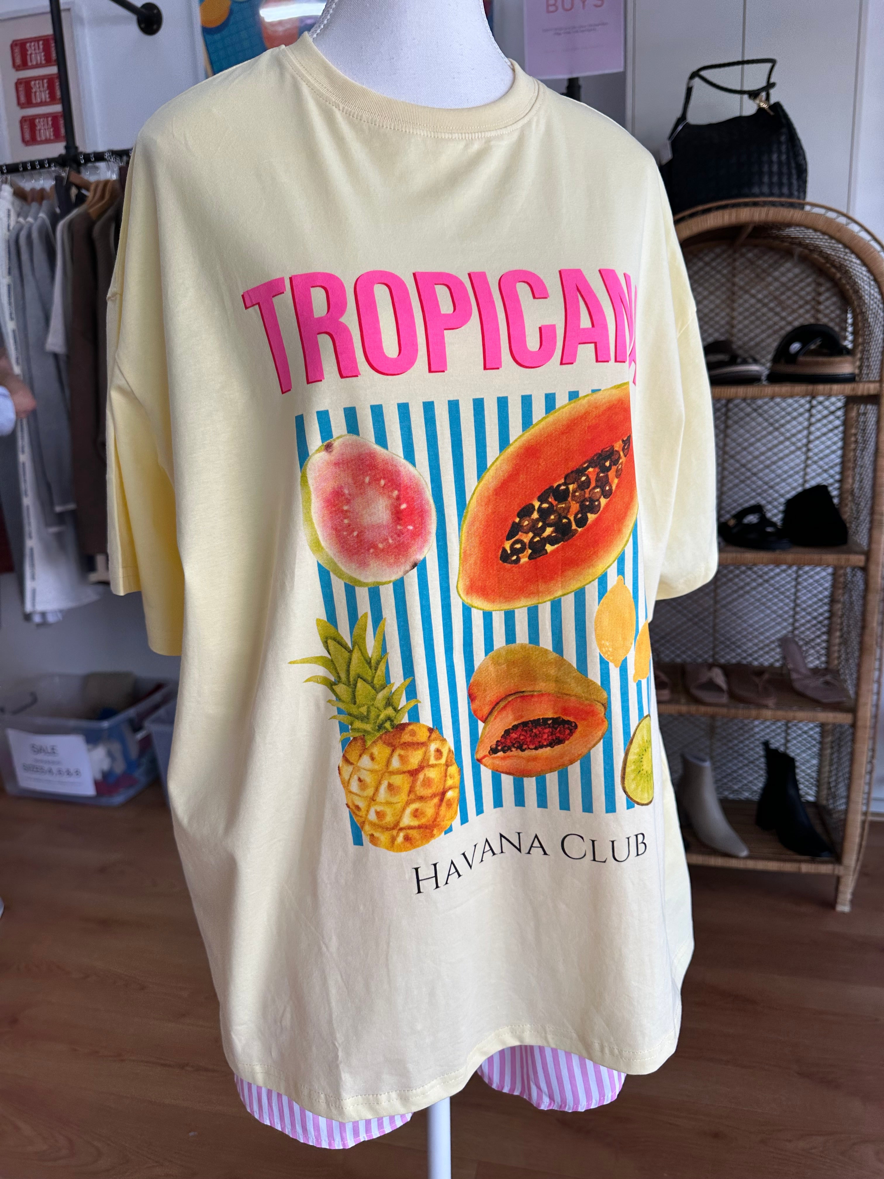 Tropicana Tee | Yellow