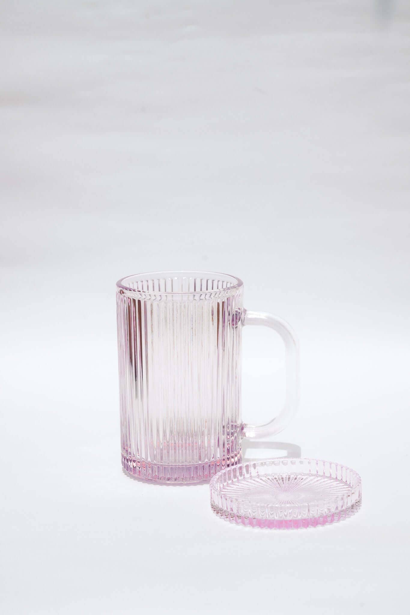 THE HARLEE GLASS MUGS: Pink