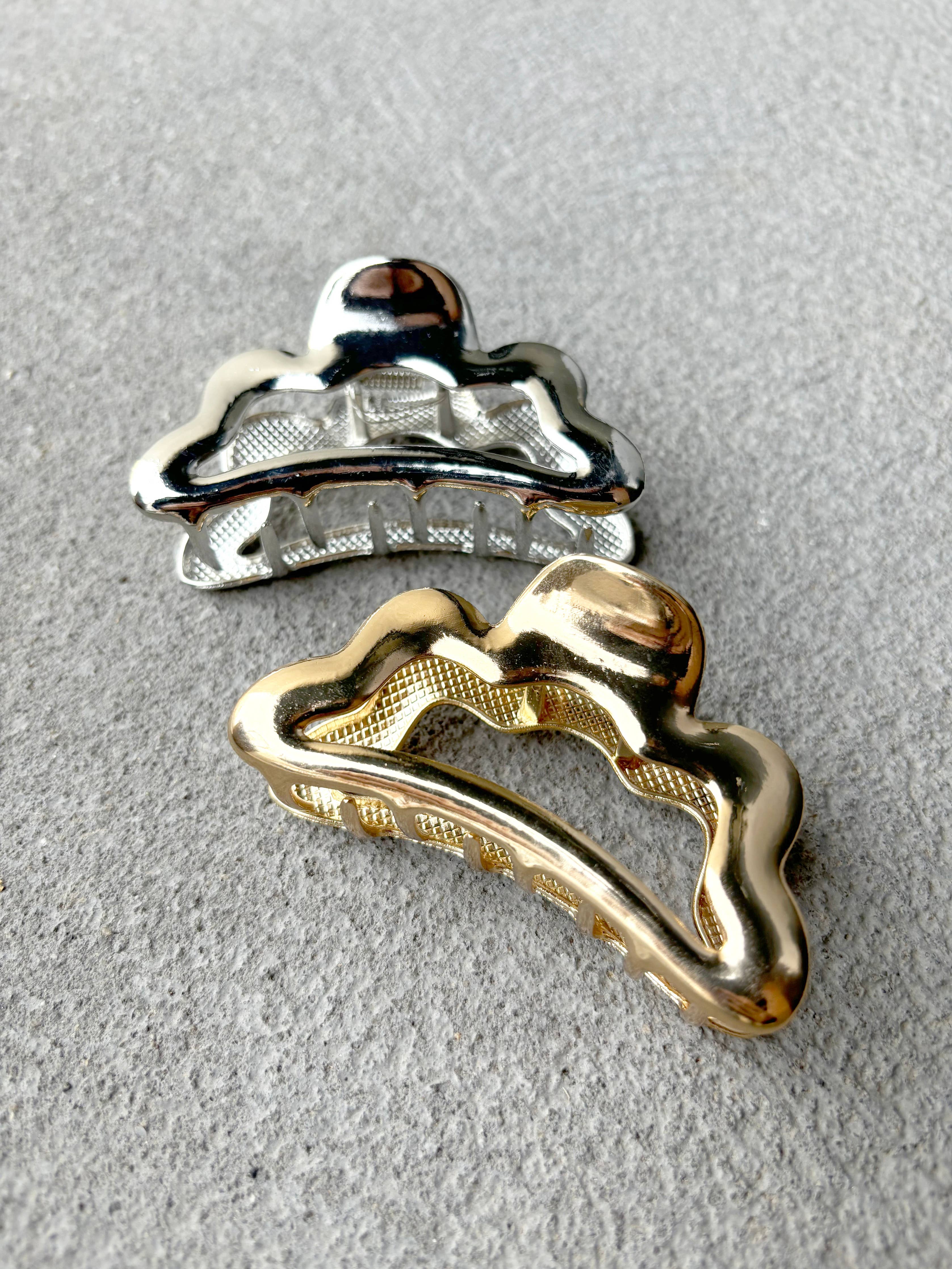 Liana Metal Hair Claw Clips | Gold
