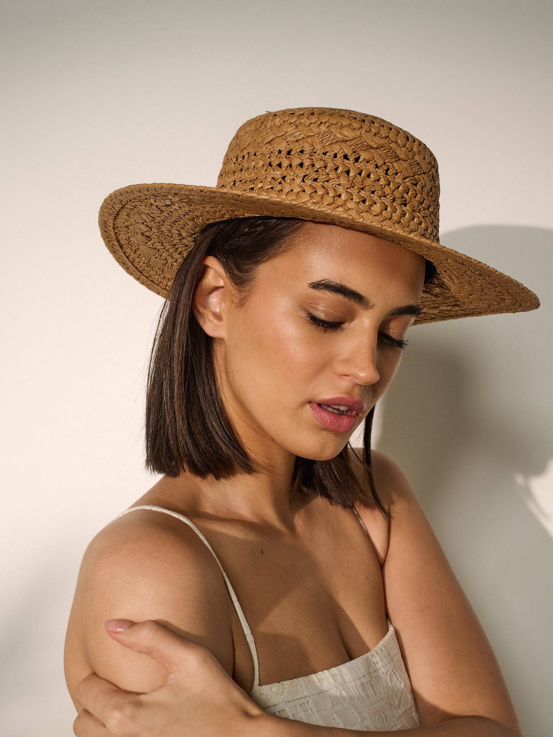 Joyce Straw Hat in Tan