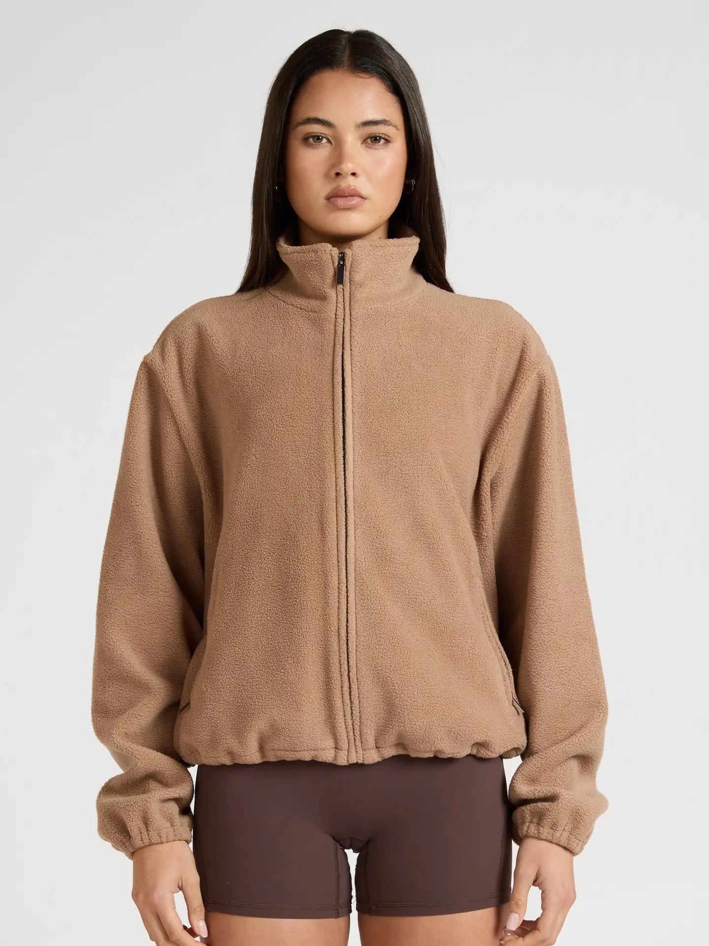 Soft Fleece Jacket | Hazelnut