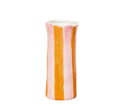 Small Vase |  Pink & Orange Striped