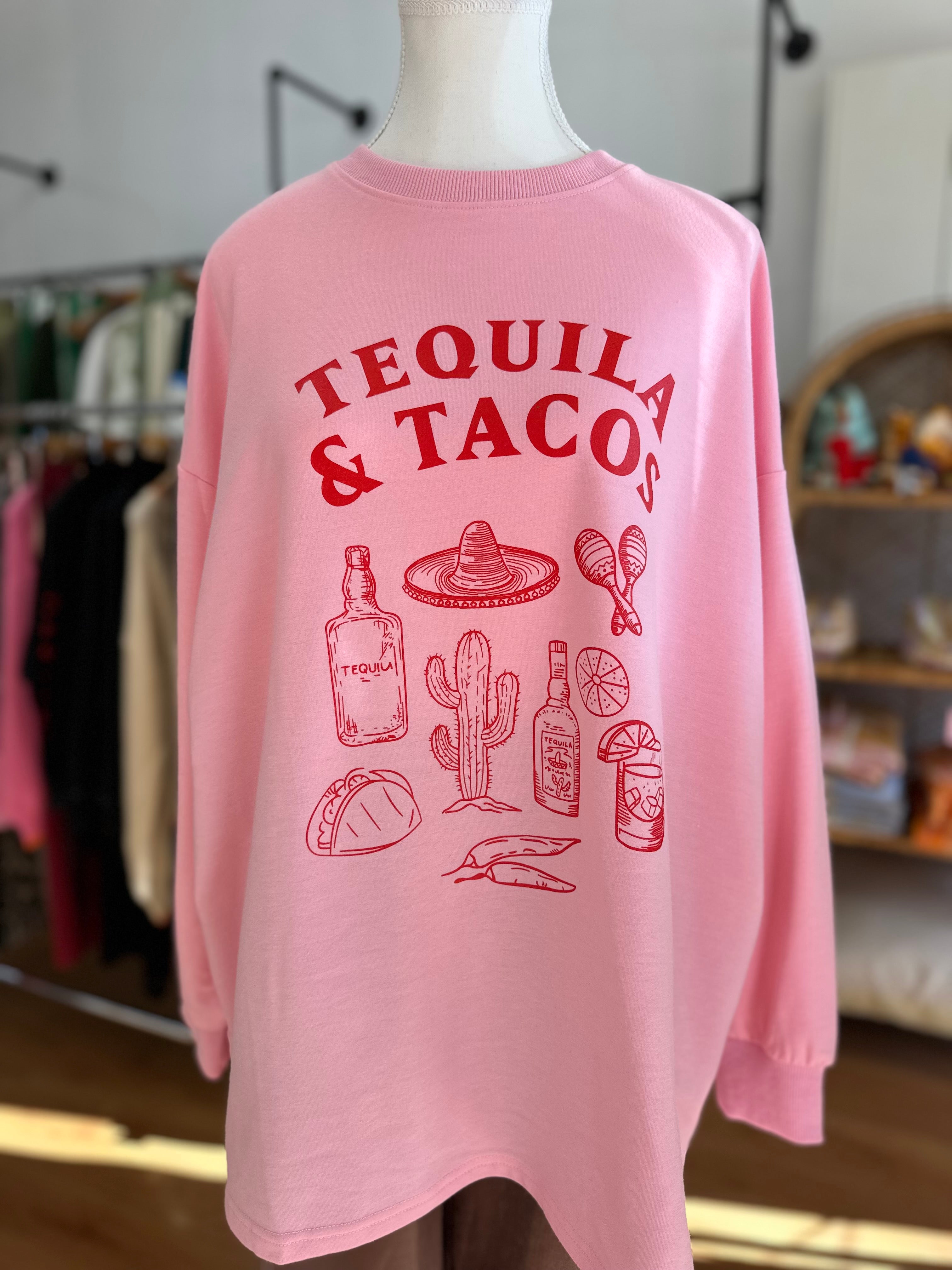 By Frankie Tequilla & Tacos Long Sleeve | Pink