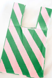 The Fiesta Bag | Green Pink Stripe